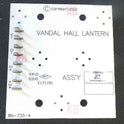 BOARD, CIRCUIT, VANDAL RESISTANT HALL LANTERN, DOVER # 6300PG4