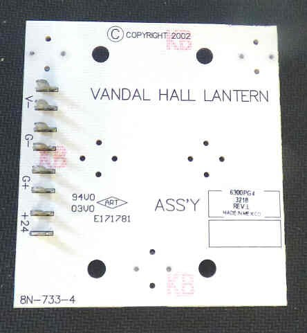 BOARD, CIRCUIT, VANDAL RESISTANT HALL LANTERN, DOVER # 6300PG4