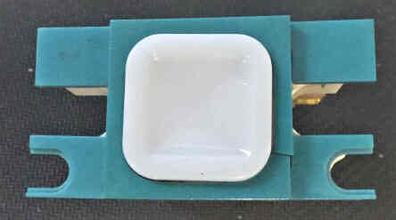 BUTTON, IMPULSE, BLUE BEZEL, DPDT WITH # 85 BULB DOVER #171AV5