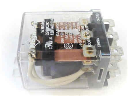 RELAY, POWER, 3PDT, 120 VAC, 15A, PLUG IN MAGNECRAFT # 298XCX1-120