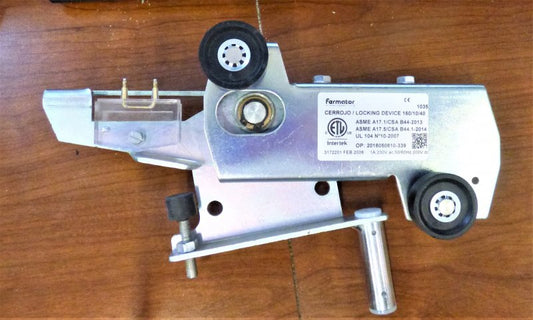 KEEPER WITH CONTACT & MOUNTING PLATE, LEFT HAND, FERMATOR # 2018050810-339