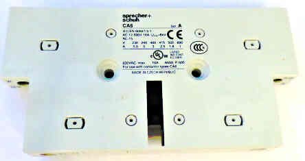 CONTACT, AUXILLARY, SIDE MOUNT, 2 N.O. SPRECHER & SCHUH # CA6-S2-11