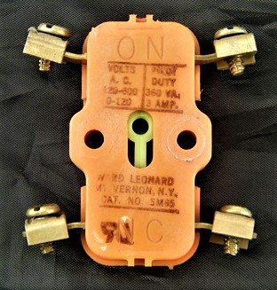 CONTACT, AUX, 10/40A OLD & 40-535 NEW STY 1NO/1NC WARD LEONARD # 5M-65