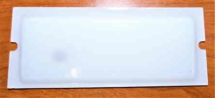 LENS, EMERGENCY LIGHT, 6 1/2 LONG, RAISED SURFACE GAL #LNS-0043N