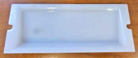 LENS, EMERGENCY LIGHT, 6 1/2 LONG, RAISED SURFACE GAL #LNS-0043N