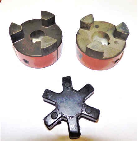 COUPLING, LOVEJOY, 1 HALF 3/4 BORE, OTHER 5/8, WITH SPIDER COURION DC-4461