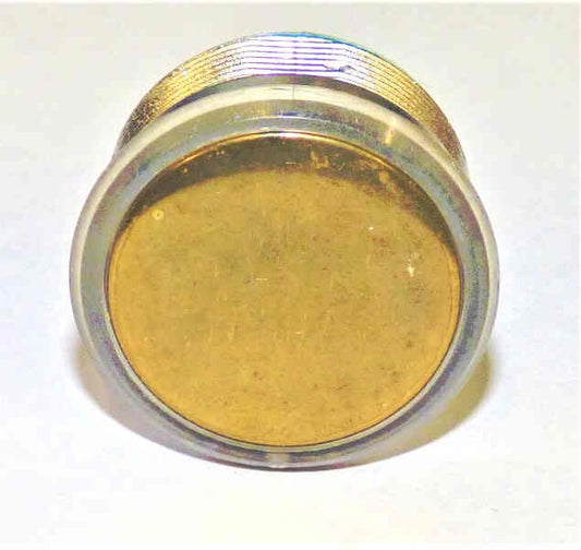 BUTTON, BRASS FINISH, FLAT, GREEN LED  24VDC, 311 OTIS # AAA23500AK19
