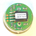 BUTTON, BRASS FINISH, FLAT, GREEN LED  24VDC, 311 OTIS # AAA23500AK19