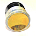 BUTTON, BRASS FINISH, CONCAVE, RED LED 6 VDC,MM III OTIS # AAA23500AK165