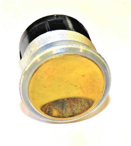 BUTTON, BRASS FINISH, CONCAVE, RED LED 6 VDC,MM III OTIS # AAA23500AK165