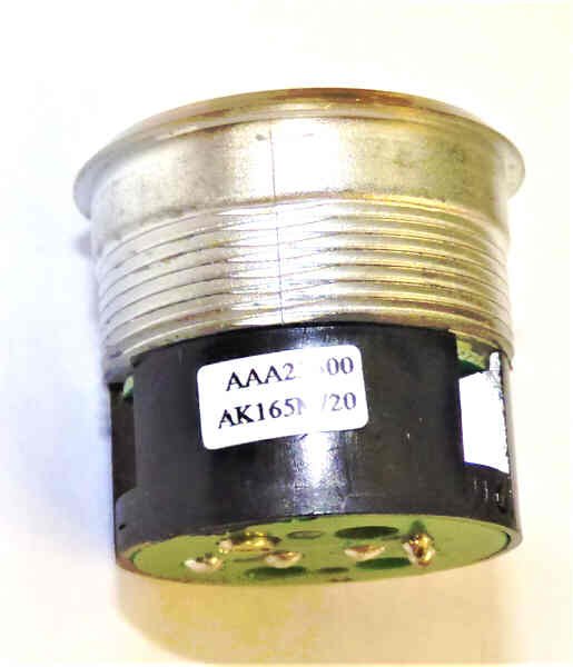 BUTTON, BRASS FINISH, CONCAVE, RED LED 6 VDC,MM III OTIS # AAA23500AK165