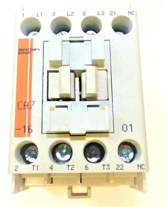 CONTACTOR, 3 POLE, 16 AMP, 120 VAC COIL SPRECHER & SCHUH CA7-16C-01-120A