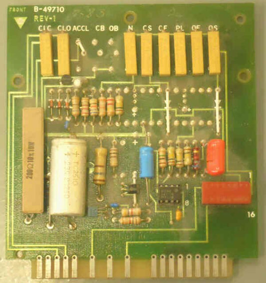BOARD, CIRCUIT, SPEED CONTROL MONTGOMERY #B-49710