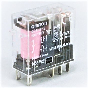 RELAY, POWER, DPDT, 110 VAC, 8 PIN, 10 AMP WITH MOUNT OMRON # G2R-2-S-AC110