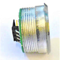 BUTTON, SS, FLAT, GREEN LED 24VDC, MICRO MOTION III OTIS #AAA23500CH3