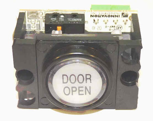 BUTTON, INNOVATION, DOOR OPEN, MULTI-VOLT, AS SHOWN INNOVATION #015702