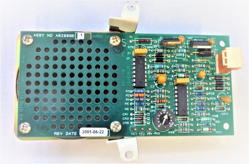 BOARD, CIRCUIT, GONG WITH CHIME SPEAKER OTIS #A8200BE1