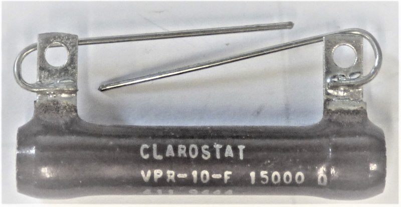 RESISTOR 15000 OHM, 10 WATT, CERAMIC, WIRE LEADS, CLAROSTAT VPR-10-F-15000