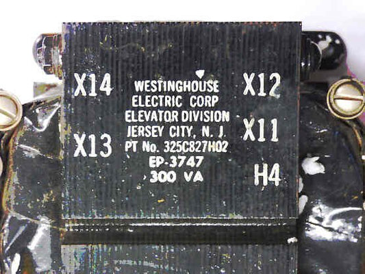TRANSFORMER, 300 VA, 230/460 PRI, 115/157 SEC. WESTINGHOUSE # 325C827H02