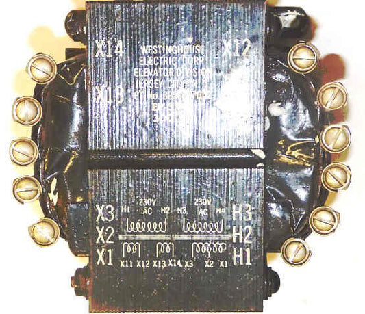 TRANSFORMER, 300 VA, 230/460 PRI, 115/157 SEC. WESTINGHOUSE # 325C827H02
