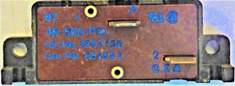 CIRCUIT BREAKER, 10AMP 250VAC EATON/STALEY # 46-500-P10