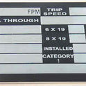 TAG, TEST, GOVERNOR, ALUMINUM, 3.00 X 2.00 MEP-GT1