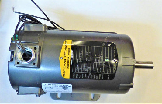 MOTOR, DOOR OPERATOR, 1/6 HP, 1140 RPM,230VDC, FRAME 56Z BALDOR # 33-2596Z296G1
