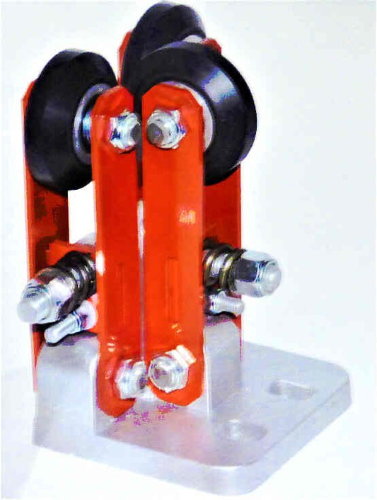 ASSEMBLY, ROLLER GUIDE, ADJ. STOPS (3) 3 1'4 NEOPRENE ROLLERS, ELPRO #33SRG