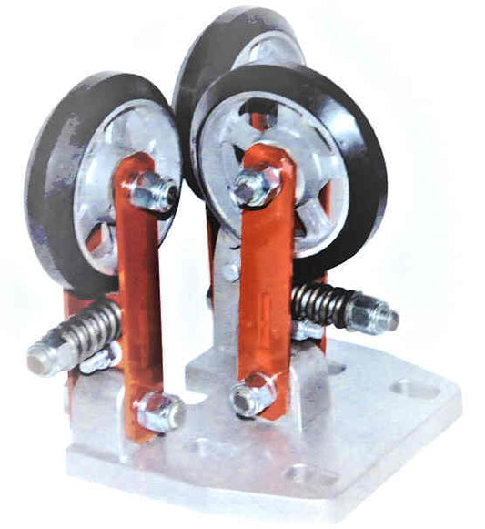 ASSEMBLY, ROLLER GUIDE, ADJ. STOPS (3) 5 3/4 NEOPRENE ROLLERS, ELPRO 365RG