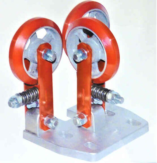 ASSEMBLY, ROLLER GUIDE, ADJ. STOPS (3) 5 3/4 POLYURETHANE ROLLERS, ELPRO 36SRGU