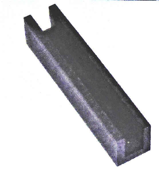 INSERT, CAR SHOE, NYLATRON, SQUARE BACK,  5 1/2 OVERALL, ELPRO #SSG