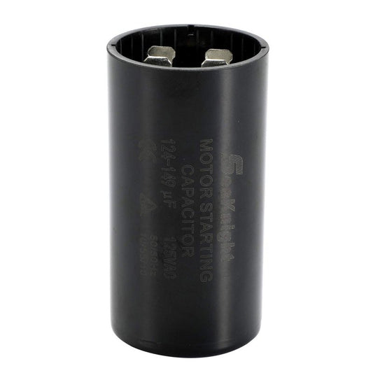 CAPACITOR, 124-149 MFD @ 220/250 VAC, MOTOR START DAYTON # 2MET1