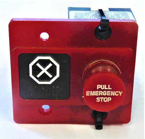 SWITCH, STOP, PULL TO STOP WITH BRAILLE, AS SHOWN INNOVATION #015002