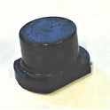 BUTTON, BLACK, BLANK, 3/4 X 1/2 TOP, 1 X 3/4 BASE, ANGLED BASE, 1/4 HOLE