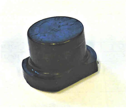 BUTTON, BLACK, BLANK, 3/4 X 1/2 TOP, 1 X 3/4 BASE, ANGLED BASE, 1/4 HOLE