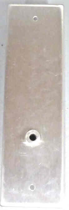 PLATE, HALL STATION, SINGLE, STAINLESS STEEL