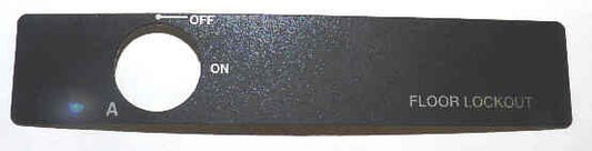 INSERT, FLOOR LOCKOUT, MARKED ON-OFF AS SHOWN SCHINDLER