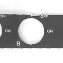 INSERT, FLOOR LOCKOUT, 2 SWITCH POSITIONS MARKED ON-OFF AS SHOWN SCHINDLER