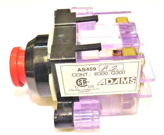 SWITCH, STOP, SURVIVOR SERIES, 2NC 1NO CONTACT PULL TO STOP ADAMS #AS459A2