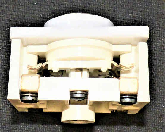 BUTTON, COMPLETE AS SHOWN, ILLUMINATED DOT & BULB VOLTAGE
