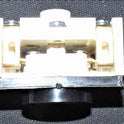 BUTTON, WHITE, BLACK BEZEL, MARKED TEST NON LIGHT UP, TYPE RBW