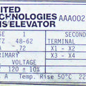 TRANSFORMER. PRIMARY 120, MULTIPLE SECONDARIES OTIS # AAA00235AAK001