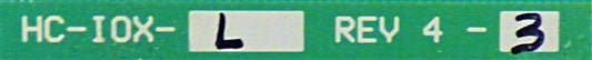 BOARD, CIRCUIT, MCE # HC-10X-L REVISION 4-3