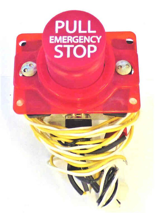 SWITCH, STOP, PULL TO STOP, PRE-WIRED  AS SHOWN  MONITOR