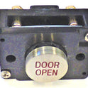 BUTTON, MONITOR, NON-ILLUMINATED, SS MARKED DOOR OPEN IN RED