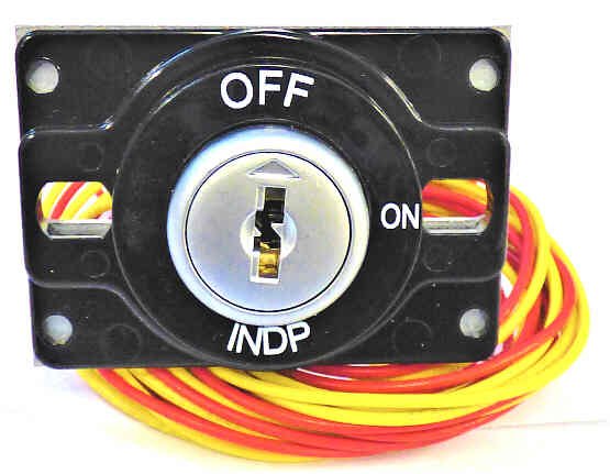 SWITCH, KEYED, MONITOR, INDEPENDENT, MARKED AS SHOWN