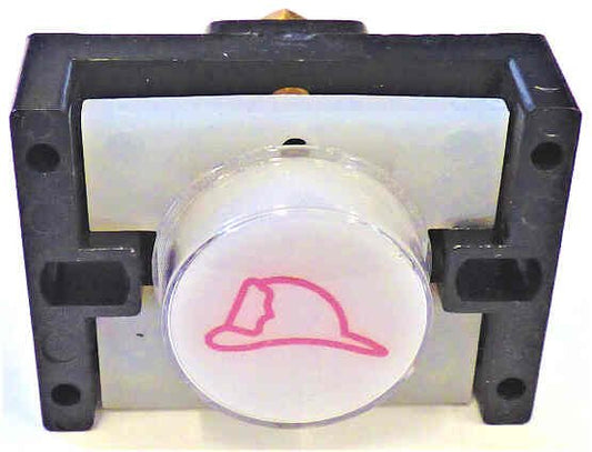 JEWEL, FIRE SERVICE HAT WITH BASE AND BULB, AS SHOWN