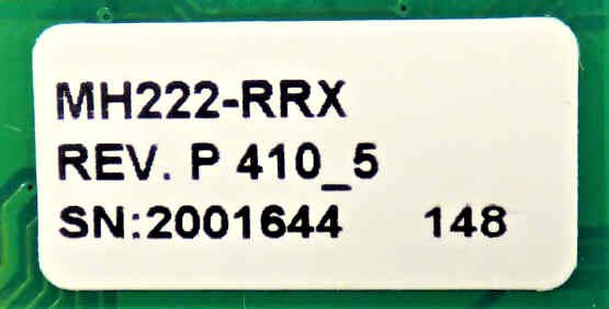 BOARD, CIRCUIT, DIGITAL P.I. MONITOR # MH222-RRX CEC # CE3143F