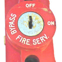 SWITCH, KEYED, FIRE SERV, VERT RED BEZEL, BYPASS-OFF-ON KS1-0057V