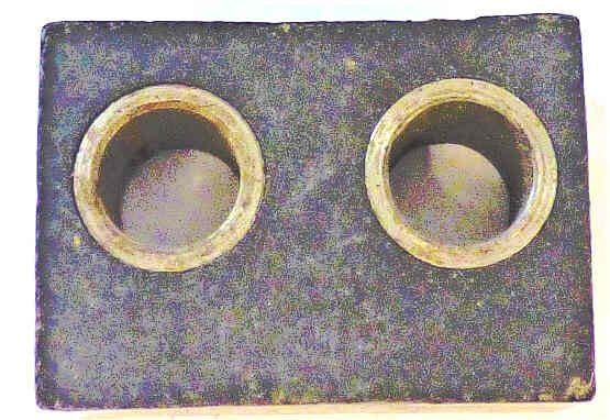 BUMPER, RUBBER, STEEL INSERT(S), 1-1/4 W, 2-1/8 L OTIS # 320AB2